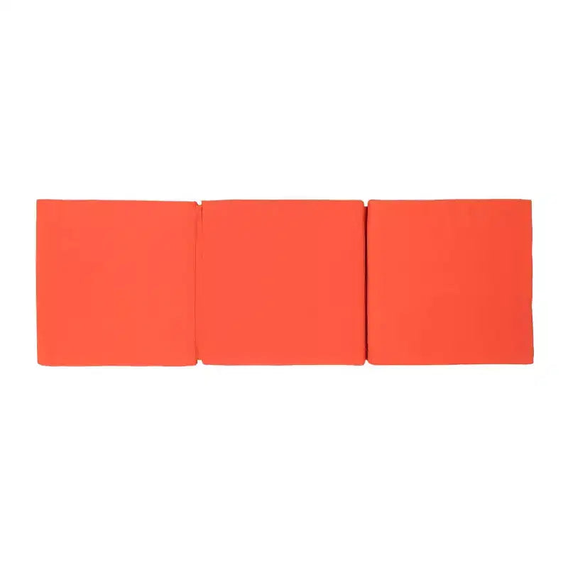 Perla 3-teiliges Outdoor-Akazienholz-Sonnenliegen-Set mit Kissen - Teak/Orange - Christopher Knight Home