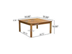Puerta 4-teiliges Loungeset mit Korbsesseln und Couchtisch – Teak/Schwarz gemischt/Dunkelgrau – Christopher Knight Home