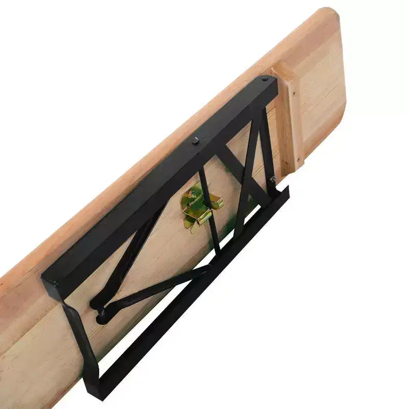 3-tlg. faltbares Picknicktisch-Set aus Holz für draußen – WELLFOR: Eisen & Tannenholz, tragbar, rostbeständig