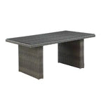 Asti 6-teiliges Outdoor-Sitzgruppen-Set aus Polyrattan – Grau – Alaterre Furniture: Wetterbeständiges Terrassen-Lounge-Set mit Sofa, Stühlen & Tisch