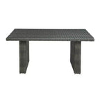 Asti 6-teiliges Outdoor-Sitzgruppen-Set aus Polyrattan – Grau – Alaterre Furniture: Wetterbeständiges Terrassen-Lounge-Set mit Sofa, Stühlen & Tisch
