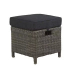 Asti 6-teiliges Outdoor-Sitzgruppen-Set aus Polyrattan – Grau – Alaterre Furniture: Wetterbeständiges Terrassen-Lounge-Set mit Sofa, Stühlen & Tisch