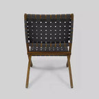 Huntsville 3-teiliges Klappbares Chat-Set aus Akazienholz – braune Patina/grau – Christopher Knight Home