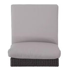 Christopher Knight Home 5-teiliges Santa Rosa Outdoor-Ecksofa-Set aus Polyrattan in V-Form, Grau/Hellgrau