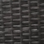 Christopher Knight Home 5-teiliges Santa Rosa Outdoor-Ecksofa-Set aus Polyrattan in V-Form, Grau/Hellgrau