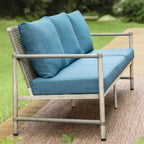 Captiva Designs Coastal 4-teilige Terrassen-Sitzgruppe aus Stahl und Rattan mit Couchtisch