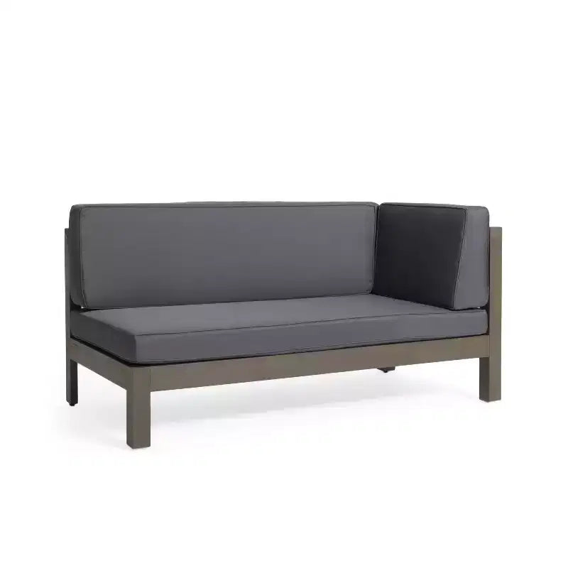 Christopher Knight 3-teiliges Outdoor-Sitzgruppen-Set Brava aus Akazienholz mit grauer Oberfläche