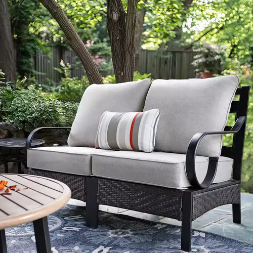 Captiva Designs Halbmond-Ecksofa-Garnitur für 6 Personen