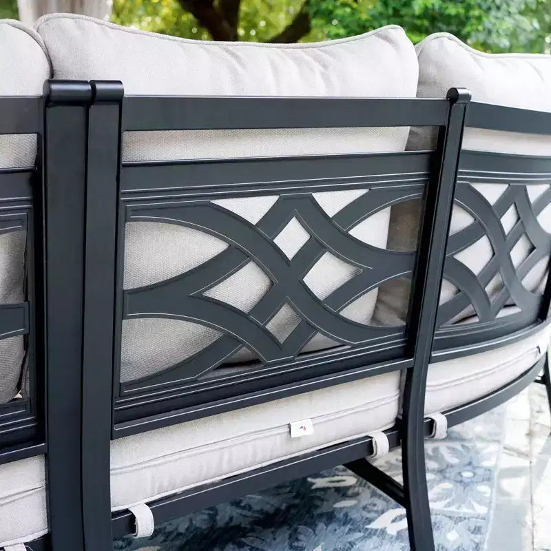 Captiva Designs Halbmond-Ecksofa-Garnitur für 6 Personen