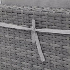 Sunsitt 7-teiliges Rattan-Geflecht-Gartenset Grau