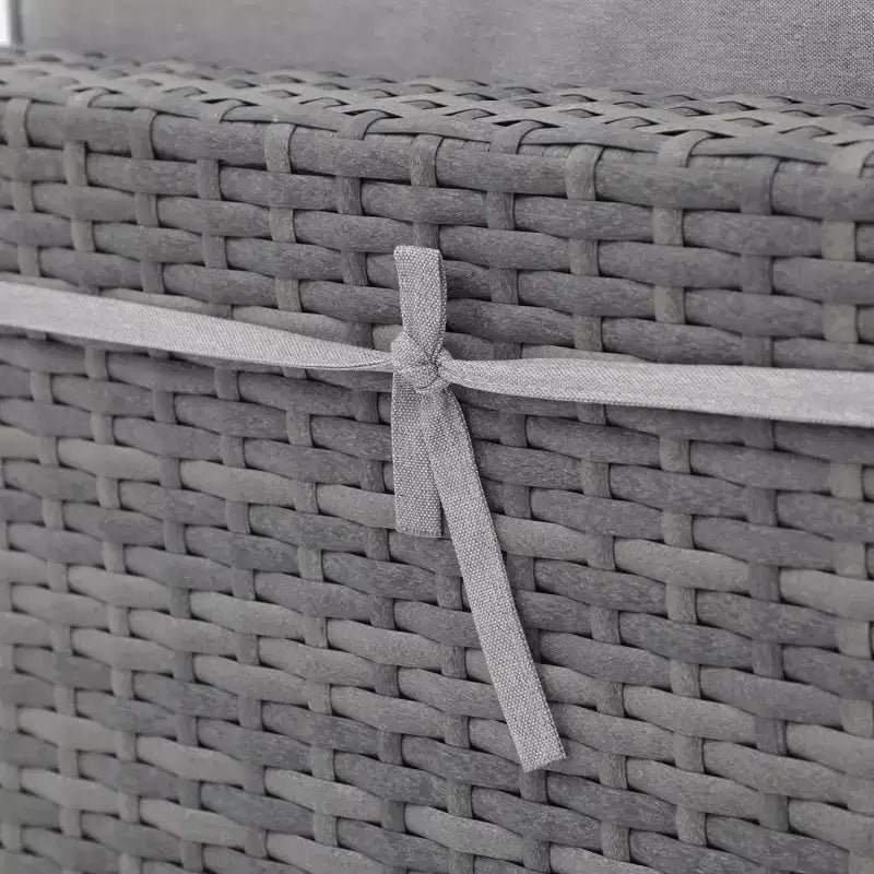 Sunsitt 7-teiliges Rattan-Geflecht-Gartenset Grau
