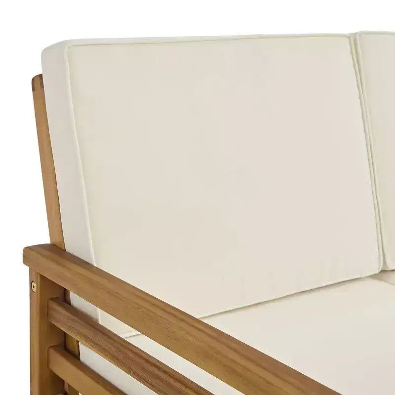 Alaterre Furniture 2er-Set Okemo Outdoor-Wohnlandschaft wetterfest mit Kissen & Couchtisch