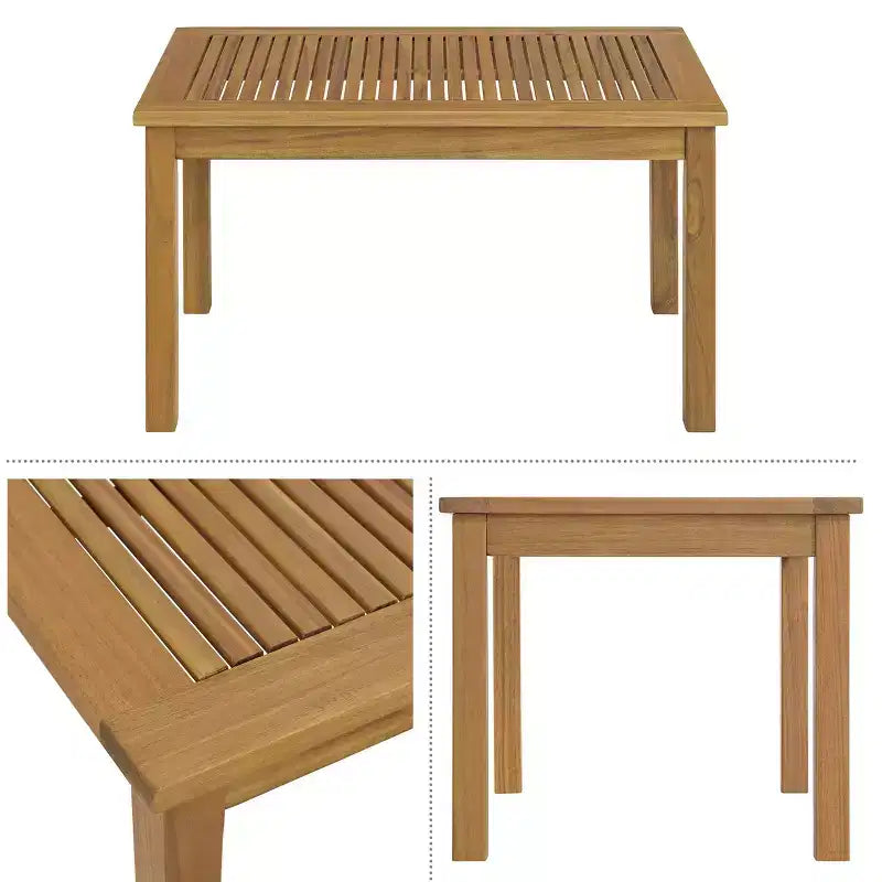 Alaterre Furniture 2er-Set Okemo Outdoor-Wohnlandschaft wetterfest mit Kissen & Couchtisch