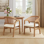 Christopher Knight Home - Esszimmerstuhl mit Rohrgeflecht (2er-Set)