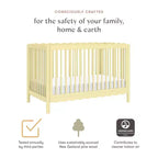 Babyletto Swell 4-in-1 umwandelbares Kinderbett mit Umbausatz zum Kleinkindbett