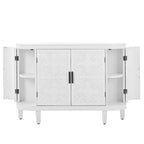 Akzent-Aufbewahrungsschrank Sideboard Holzschrank mit Türen im Antik-Muster für Flur, Eingangsbereich, Wohnzimmer, Schlafzimmer