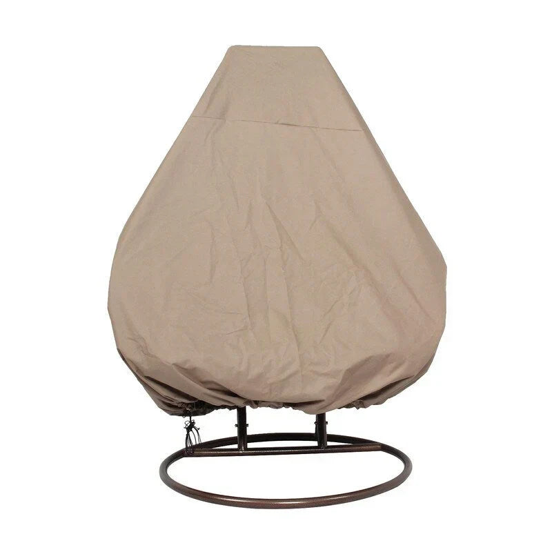 LeisureMod 2-Person Hängesessel mit Ständer – Outdoor/Indoor Rattan Korbsessel Garten-Schaukelhängematte mit Kissen
