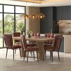 Moderne Esszimmerstühle 2er/4er/6er/8er Set, Polsterstühle mit dickem Kissen für Esszimmer