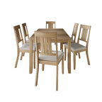 CraftPorch Classic 7-teiliges Esszimmerset aus Holz