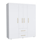 Bariloche Kleiderschrank mit Kleiderstangen, Einlegeböden, 2 Schubladen