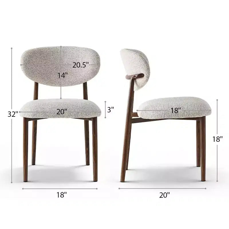 4er-Set moderne gepolsterte Esszimmerstühle mit gebogener Rückenlehne, armlose Seitenstühle mit Eisenrahmen für Esszimmer, Küche-Panipeachy