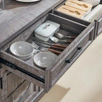 Buffetschrank Landhausstil, Kaffeebar Weinbar für Esszimmer - N/A