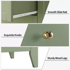 5-Schubladen-Kommode, 108 cm hoch, für das Schlafzimmer, Holzschrank mit 30 cm tiefen Schubladen und goldenen Metallgriffen, ideal für den Eingangsbereich oder Flur