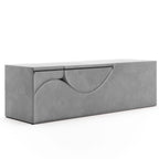 Avana Kami umwandelbare Chaise / Yoga & Massage – 2-in-1-Ottomane mit verdeckter ausklappbarer Yoga-Liege, Microvelvet – N/A