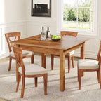 39,4 Zoll quadratischer Esstisch für 2-4 Personen mit Massivholzbeinen für Wohnzimmer Esszimmer
