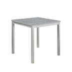 Modernes 5-teiliges Esszimmer-Set mit quadratischem Tresenhochtisch und 4 gepolsterten Stühlen