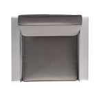 Christopher Knight Home Cape Coral Outdoor 4-teiliges Aluminium-Sessel- und Ottomane-Set mit Kissen, Khaki/Silber