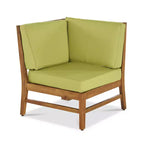 Christopher Knight Home Perla Outdoor Sektional-Sofa-Set aus Akazienholz für 5 Personen mit wasserabweisenden Kissen