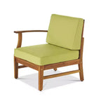 Christopher Knight Home Perla Outdoor Sektional-Sofa-Set aus Akazienholz für 5 Personen mit wasserabweisenden Kissen