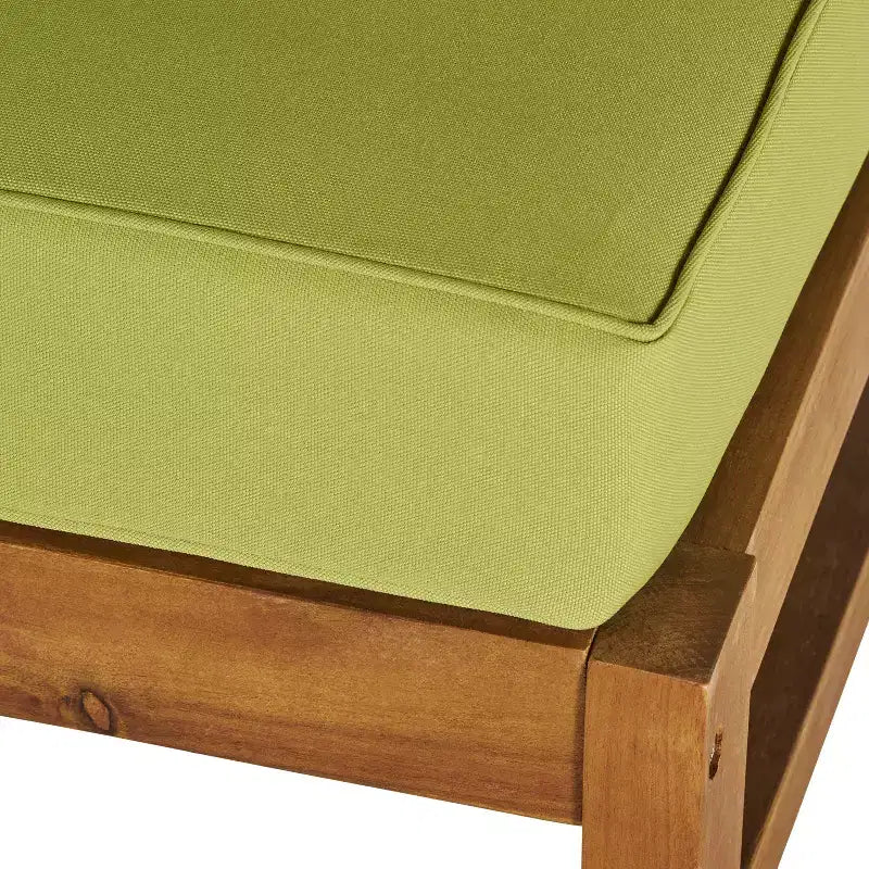 Christopher Knight Home Perla Outdoor Sektional-Sofa-Set aus Akazienholz für 5 Personen mit wasserabweisenden Kissen