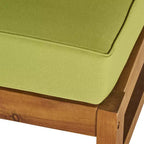 Christopher Knight Home Perla Outdoor Sektional-Sofa-Set aus Akazienholz für 5 Personen mit wasserabweisenden Kissen