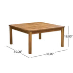 Christopher Knight Home Perla Outdoor Sektional-Sofa-Set aus Akazienholz für 5 Personen mit wasserabweisenden Kissen
