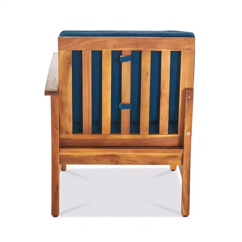 Christopher Knight Home Perla Outdoor Sektional-Sofa-Set aus Akazienholz für 5 Personen mit wasserabweisenden Kissen