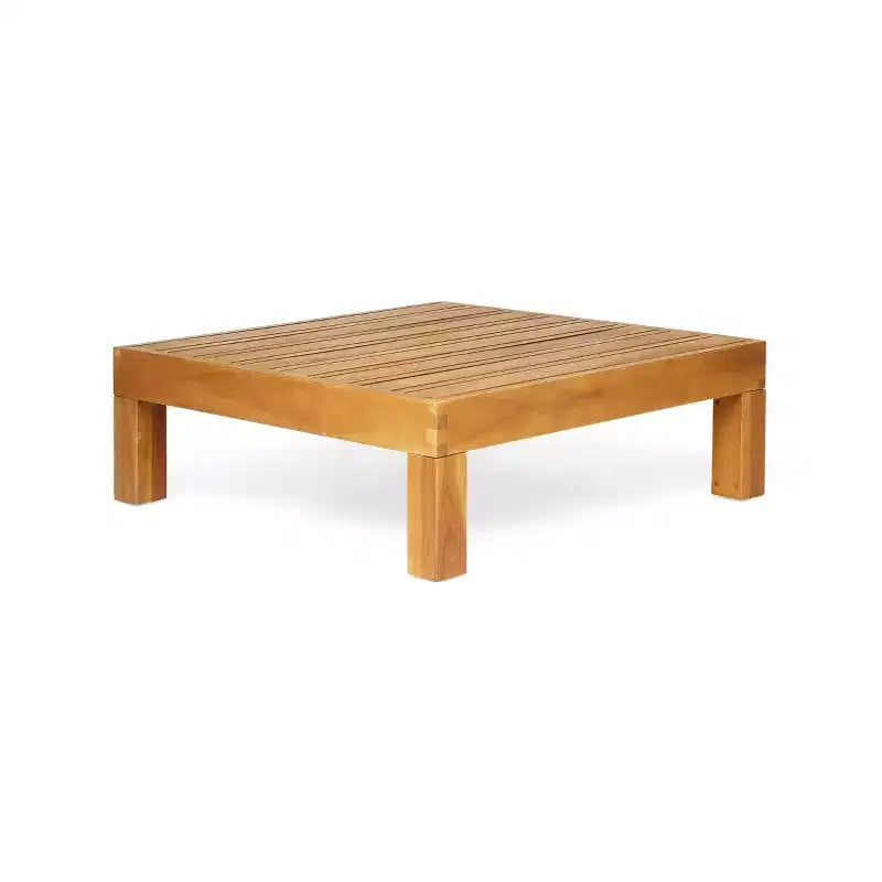 Christopher Knight Home Brava Outdoor 8-Sitzer Ecksofa-Set aus Akazienholz mit Kissen