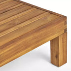Christopher Knight Home Brava Outdoor 8-Sitzer Ecksofa-Set aus Akazienholz mit Kissen
