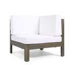 Christopher Knight Home Brava Outdoor 8-Sitzer Ecksofa-Set aus Akazienholz mit Kissen