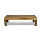 GDFStudio Allaire Akazienholz 3-Sitzer-Ecksofa-Set mit Ottomane