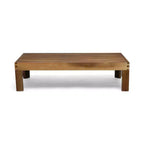 GDFStudio Allaire Akazienholz 3-Sitzer-Ecksofa-Set mit Ottomane