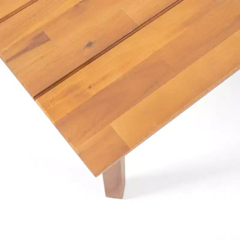Christopher Knight Home Brooklyn Outdoor 4-teiliges Loungeset aus Akazienholz mit Kissen