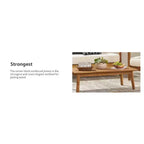 Christopher Knight Home Brooklyn Outdoor 4-teiliges Loungeset aus Akazienholz mit Kissen