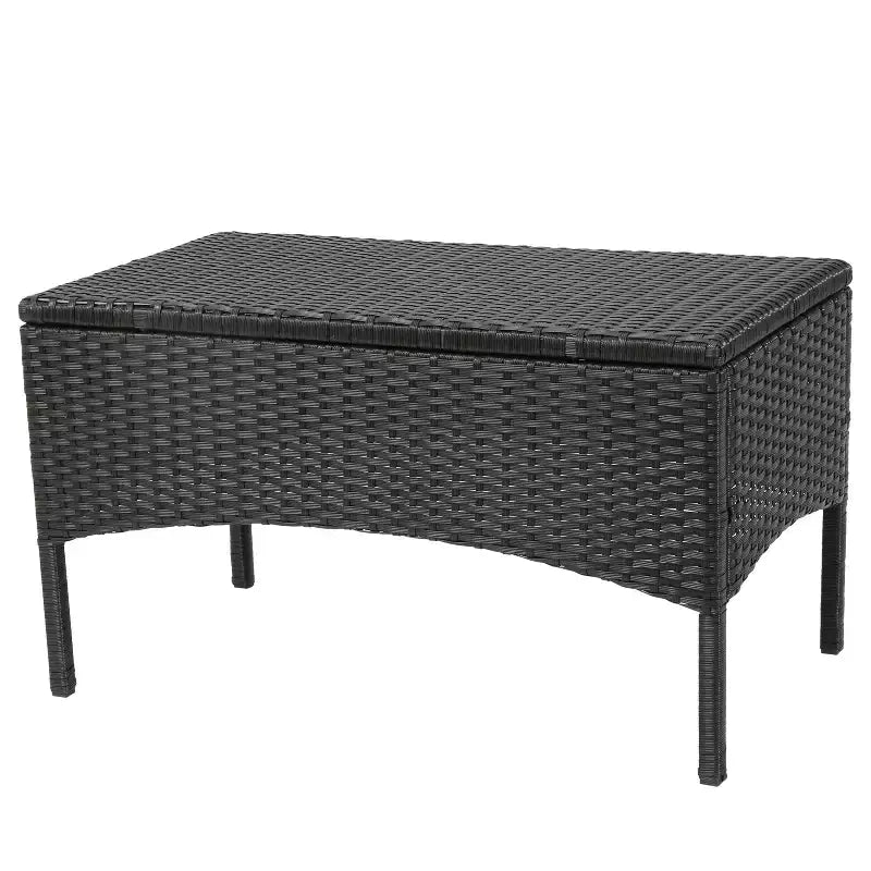 GDFStudio Kilburn Outdoor-Sitzgruppe aus Polyrattan und Eisen, 8-Sitzer, mit Kissen