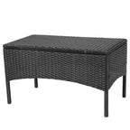 GDFStudio Kilburn Outdoor-Sitzgruppe aus Polyrattan und Eisen, 8-Sitzer, mit Kissen