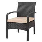 GDFStudio Kilburn Outdoor-Sitzgruppe aus Polyrattan und Eisen, 8-Sitzer, mit Kissen
