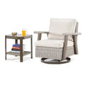 UPTIOT Outdoor Rocking Polyethylene (PE) Wicker Chair with Cushions