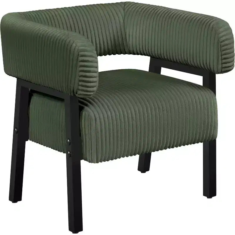 Yaheetech Polster-Clubsessel mit Massivholzbeinen, Taschenfederkern-Sitz für Wohnzimmer, Schlafzimmer, Leseecke