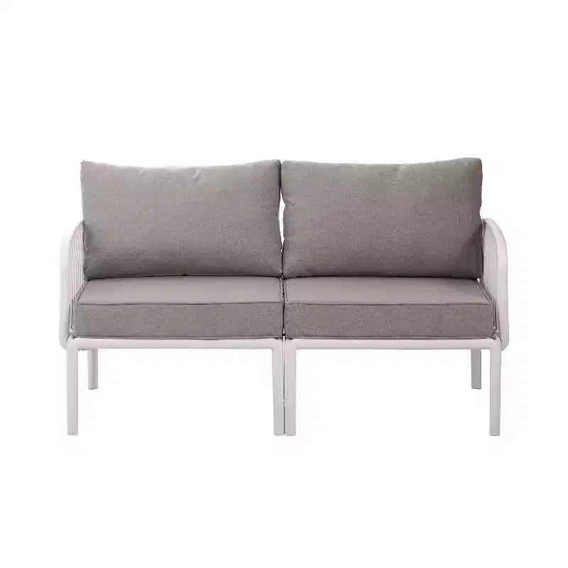 Christopher Knight Home Leah 4-Sitzer Outdoor-Sitzgruppen aus Kunststoff und Glas mit Kissen